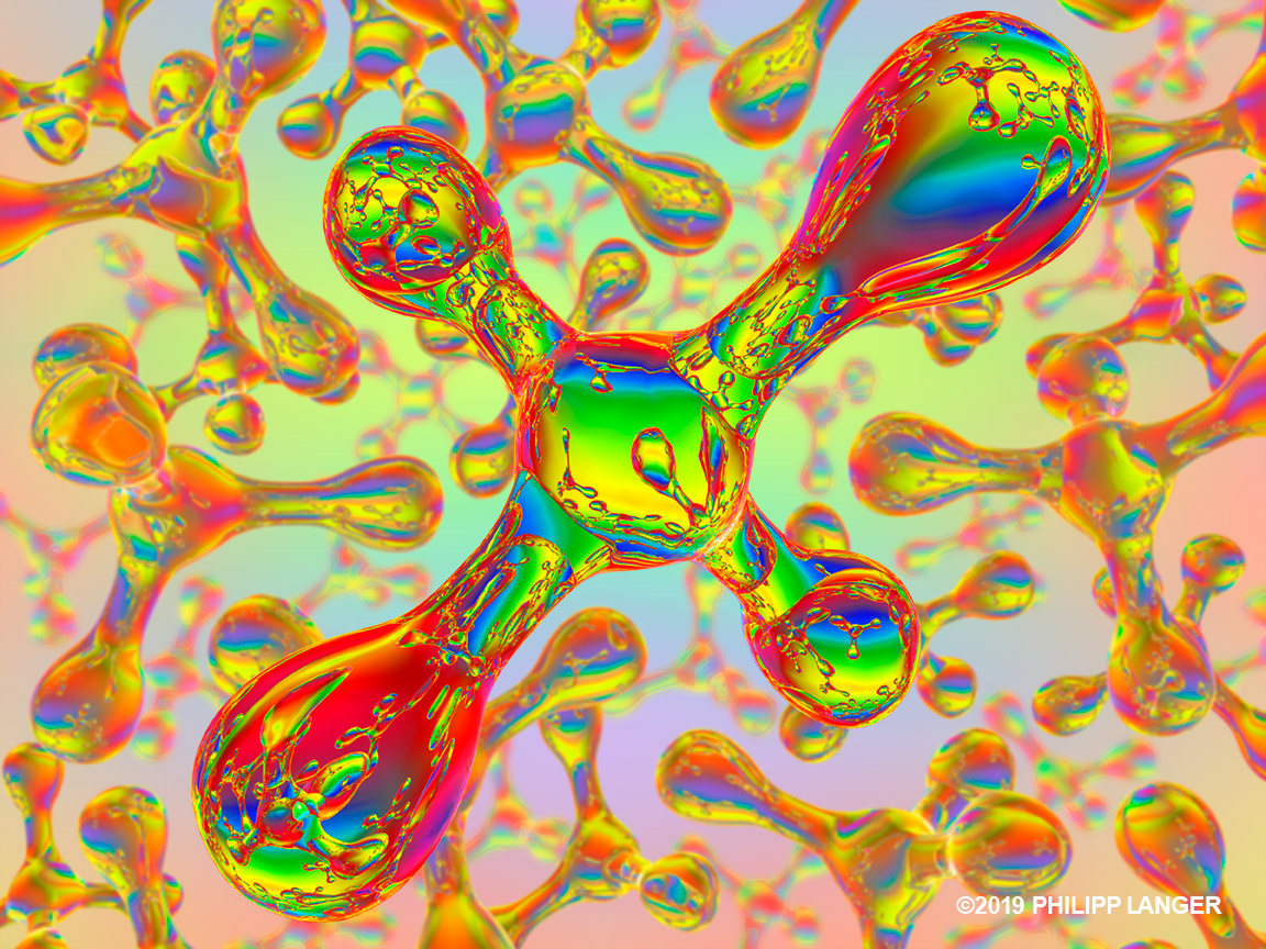 Farbige Moleküle, © Philipp Langer