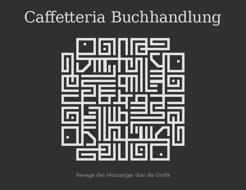 Screenshot Website Caffetteria Buchhandlung, © Philipp Langer